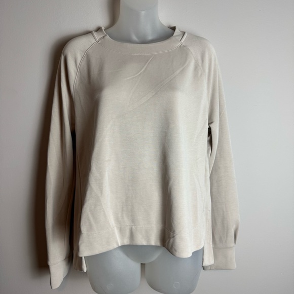 Athleta Tops - Athleta Cream Modal Pullover Sweatshirt Size Medium
